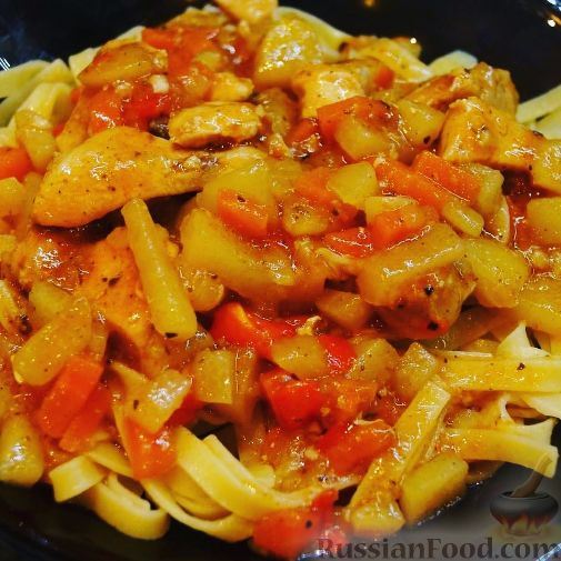Лагман с курицей