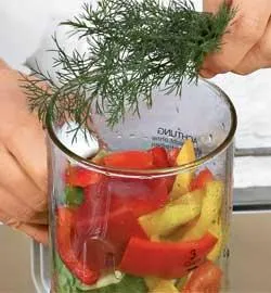 Кефир с овощами