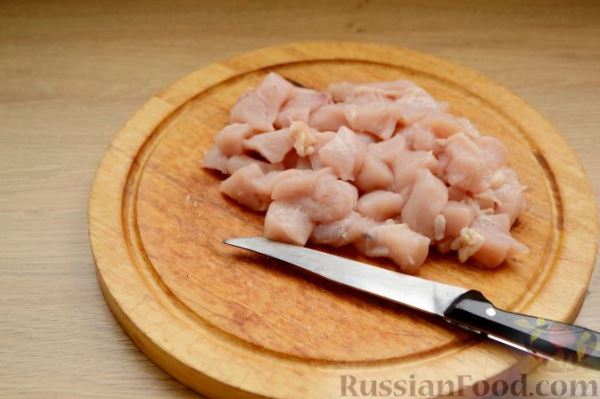 Жюльен с курицей и грибами