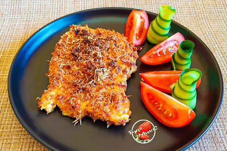 Куриные отбивные в панировке из хрустящего лука