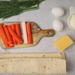Рулет из лаваша с крабовыми палочками